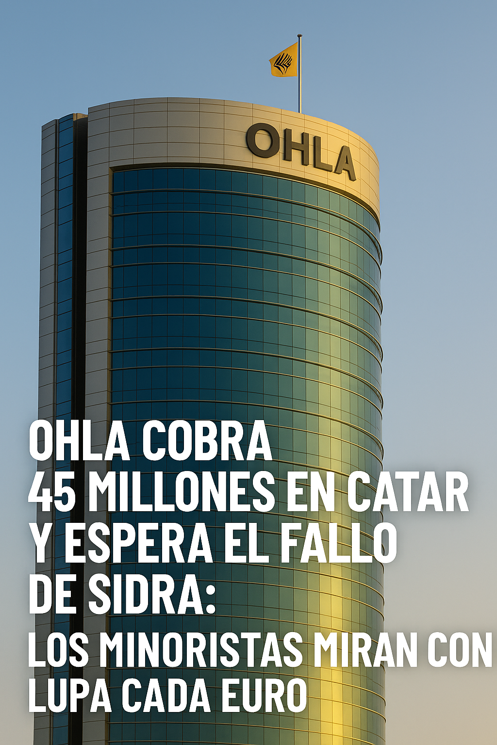 OHLA cobra 45 millones en Catar y se acerca al desenlace del hospital de Sidra: la caja toma aire en plena ampliación