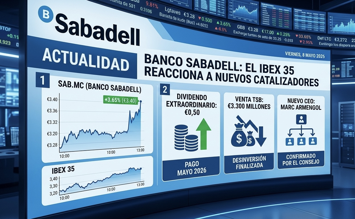 Banco Sabadell pasa página: Nuevo CEO, venta de TSB y el "megadividendo" de 0,50€ que agita el Ibex