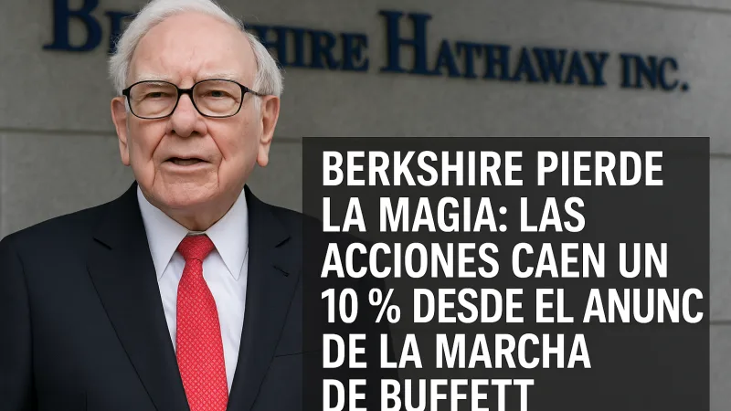 Se desvanece la magia Buffett en Berkshire: -10 % desde el anuncio de su marcha