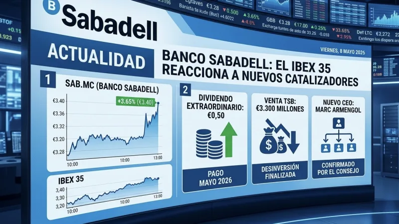 Banco Sabadell pasa página: Nuevo CEO, venta de TSB y el "megadividendo" de 0,50€ que agita el Ibex