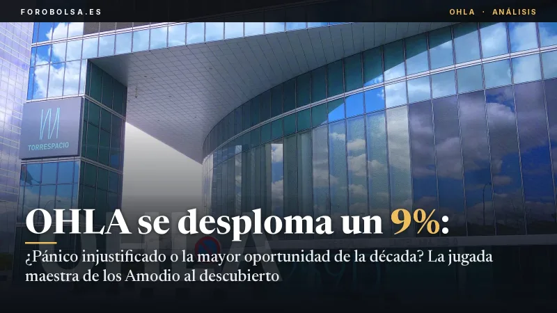 OHLA se desploma un 9%: ¿Pánico injustificado o la mayor oportunidad de la década? La jugada maestra de los Amodio al descubierto