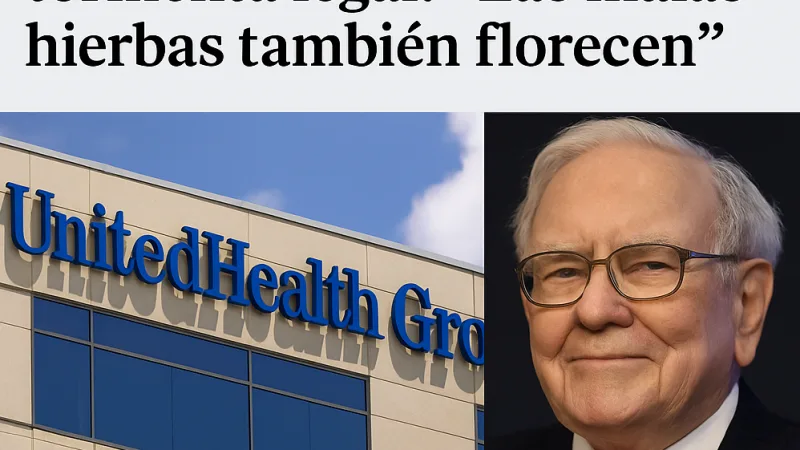 Warren Buffett apuesta por UnitedHealth en plena tormenta legal: “Las malas hierbas también florecen”