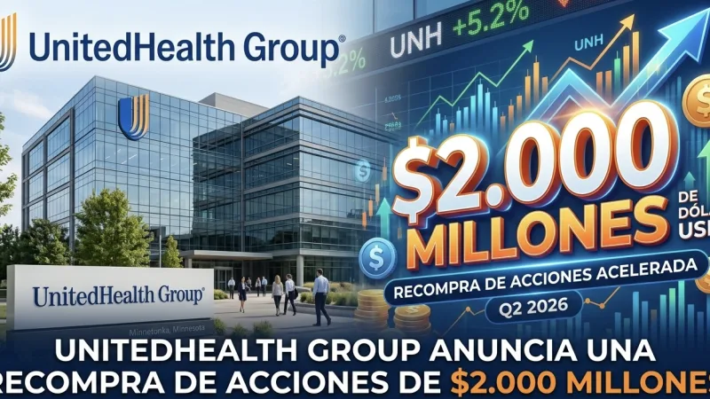 ¡UNH Mete la Directa! UnitedHealth Adelanta Recompra de $2.000 Millones al Ver un "Profundo Descuento"