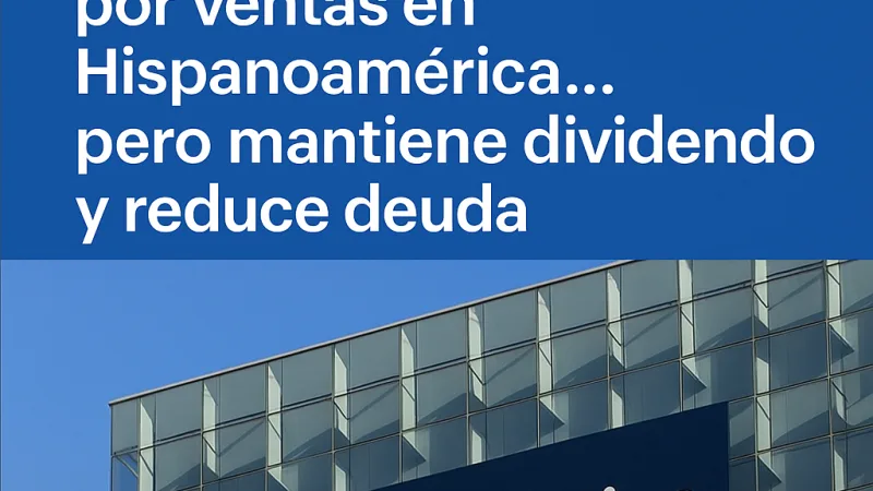 Telefónica sufre pérdidas de 1.355 M € en el semestre… pero mantiene dividendo y reduce deuda